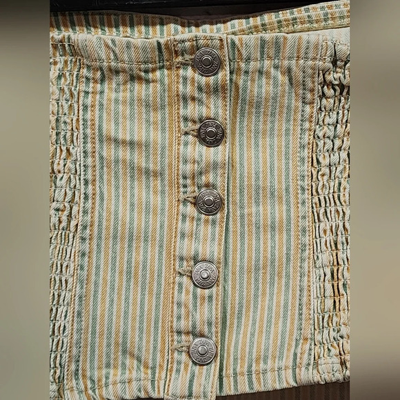 ZARA lightweight striped bandeau-style sleeveless top Size X-Large NEW - Picture 6 of 13